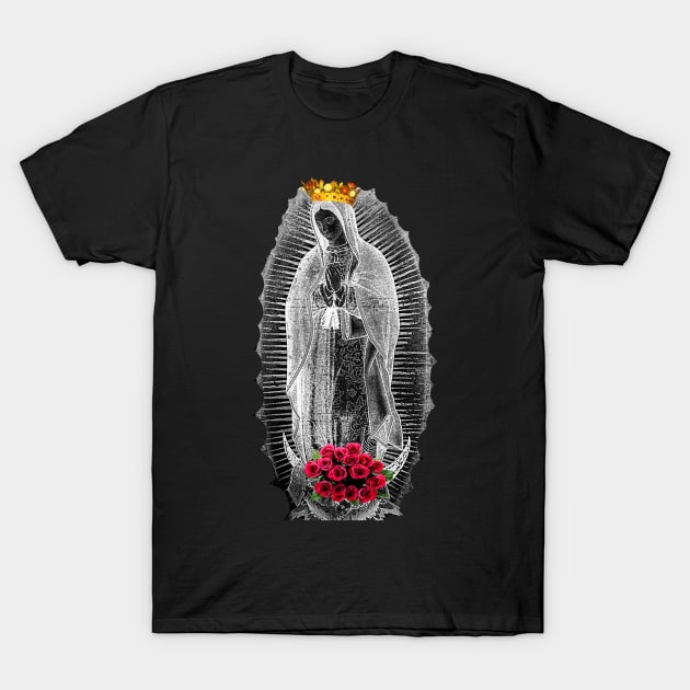 Our Lady of Guadalupe Virgin Mary of Mexico Mexican Tilma Juan Diego 201-2020 T-Shirt by hispanicworld